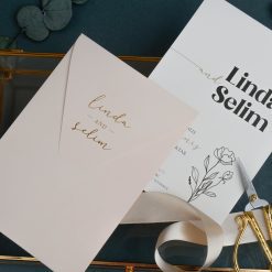 Faire Part Mariage Élégance Florale Rose