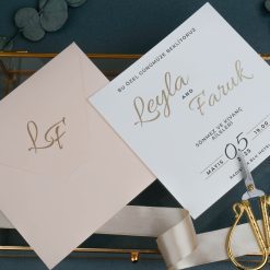 Faire Part Mariage Enveloppe Rose