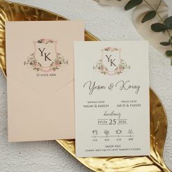 Faire Part Mariage Saumon Chic
