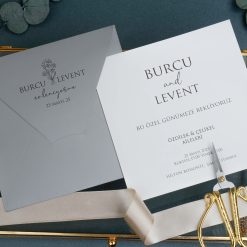 Faire Part Mariage Subtilité monochrome