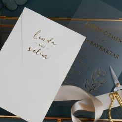 Faire Part Mariage Transparent Floral Élégant