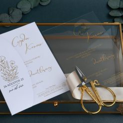 Faire Part Mariage Transparent Simplicité champêtre