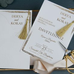 Faire Part Mariage avec Motifs en Relief