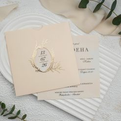 Faire Part Mariage Beige Naturel