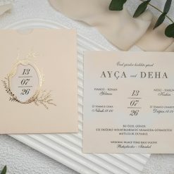 Faire Part Mariage Beige Naturel