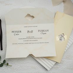 Faire Part Mariage Beige Tendre