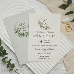 Faire Part Mariage Cérémonie en Fleurs