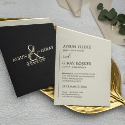 Faire Part Mariage Design Triangulaire