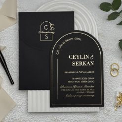 Faire Part Mariage Élégance en Courbes