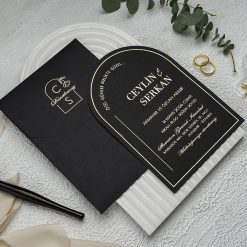 Faire Part Mariage Élégance en Courbes