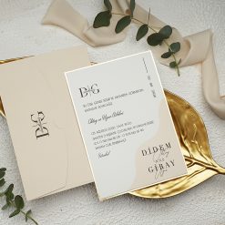 Faire Part Mariage Étincelles Dorées