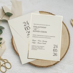 Faire Part Mariage Lueur Dorée