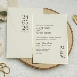 Faire Part Mariage Lueur Dorée