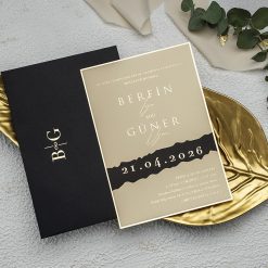 Faire Part Mariage Noir Éclatant