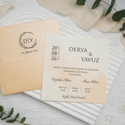 Faire Part Mariage Nuage Pastel