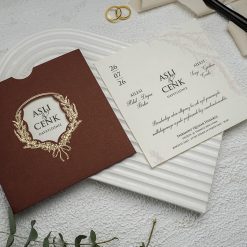 Faire Part Mariage Ornement d'Amour,