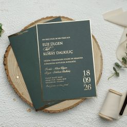 Faire Part Mariage Vert Printanier