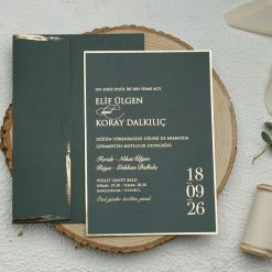 Faire Part Mariage Vert Printanier