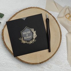 Faire Part Mariage Acrylique Doré
