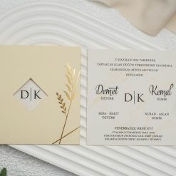 Faire Part Mariage Beige Sublime