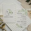 Faire Part Mariage Feuille Eucalyptus