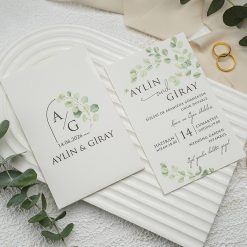 Faire Part Mariage Feuille Eucalyptus