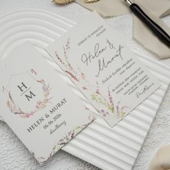 Faire Part Mariage Fleur Multicolore