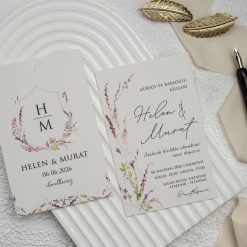 Faire Part Mariage Fleur Multicolore