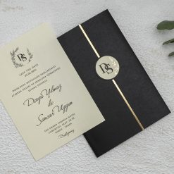 Faire Part Mariage Ligne Dorée Sublime