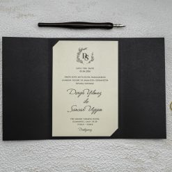 Faire Part Mariage Ligne Dorée Sublime
