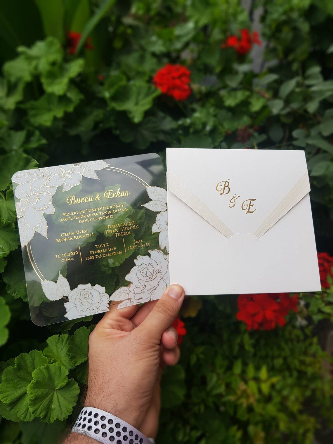 Faire Part Mariage Transparent All White