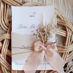 Faire Part Mariage Avec Bouquet de Fleurs