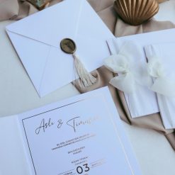 Faire Part Mariage Avec Ruban Et Sceau