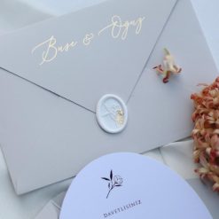Faire Part Mariage Rond Avec Sceau