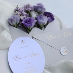 Faire Part Mariage Rond Avec Sceau