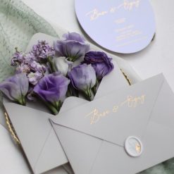 Faire Part Mariage Rond Avec Sceau