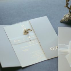 Faire Part Mariage Ruban Avec Calque