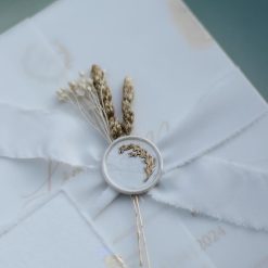 Faire Part Mariage Ruban Fleuri