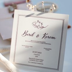 Faire Part Mariage Raffiné avec Ficelle Et Sceau