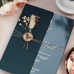 Faire Part Mariage Vert avec Sceau