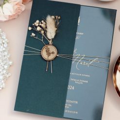 Faire Part Mariage Vert avec Sceau