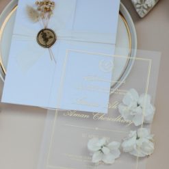 Faire Part Mariage Beige Romantique