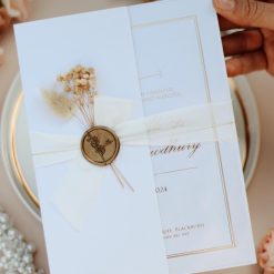 Faire Part Mariage Beige Romantique