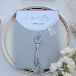 Faire Part Mariage Gris Avec Sceau
