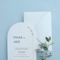 Faire Part Mariage Arrondi avec Calque