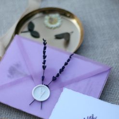 Faire Part Mariage Lavande en Fête