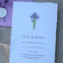 Faire Part Mariage Lavande en Fête