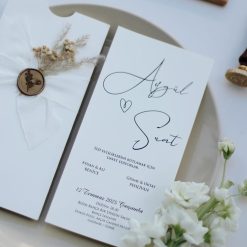 Faire Part Mariage Simplicité Romantique