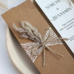 Faire Part Mariage Nature et Dentelle