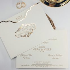 Faire Part Mariage Magie Dorée